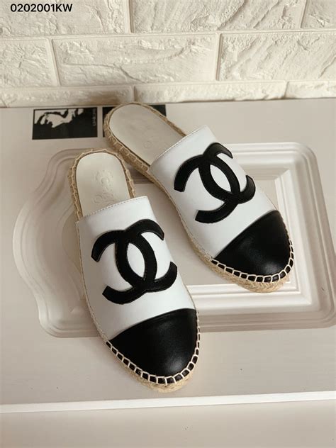 chanel slippers for ladies|where to buy chanel espadrilles.